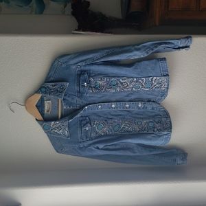 Christine Alexander Rhinestone Denim Jacket